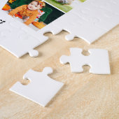 Zwart-wit Letter N Fotocollage Legpuzzel (Zijkant)