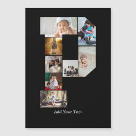 Zwart-wit Letter P Foto Collage