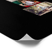 Zwart-wit Letter P Foto Collage Poster (Hoek)