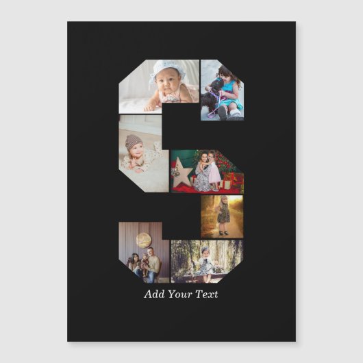 Zwart-wit Letter S foto collage (Voorkant)