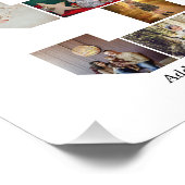 Zwart-wit Letter S Foto Collage Afdruk (Hoek)