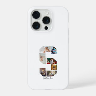 Zwart-wit Letter S foto collage iPhone 15 Pro Case