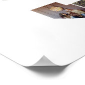 Zwart-wit Letter S foto collage Poster (Hoek)