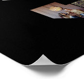 Zwart-wit Letter S Foto Collage Poster (Hoek)