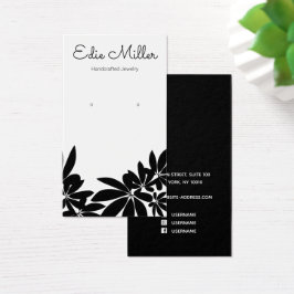 Zwart wit lettertype lettertype lettertype visitekaartje