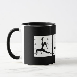 Zwart/Wit - Leuke Yoga Ontwerpen Combo Koffiemok/B Mok