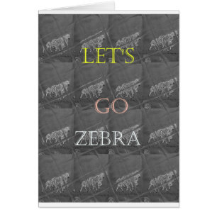 Zwart-wit, leuzen Go Zebra Hakuna Matata motief