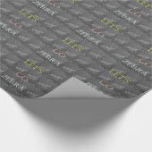 Zwart-wit, leuzen Go Zebra Hakuna Matata motief Cadeaupapier (Hoek)