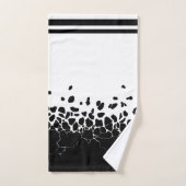 Zwart-wit levitatie abstract bad handdoek (Handdoek)