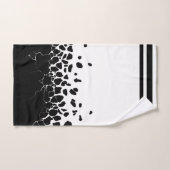 Zwart-wit levitatie abstract bad handdoek (Handdoek)