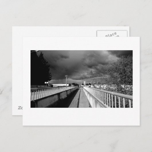 Zwart-wit licht 2 briefkaart (Voorkant / Achterkant)