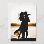 Zwart-wit liefde faalt nooit Bijbelse fotobruiloft Kaart (Achterkant)