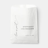 Zwart-wit liefde is zoet bedankzakje (Voorkant)