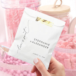 Zwart-wit liefde is zoet bedankzakje