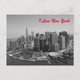 Zwart Wit Liefde New York City Briefkaart