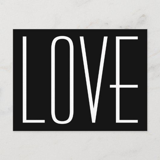 Zwart-wit Liefde Save the Date Aankondigingskaart (Voorkant)