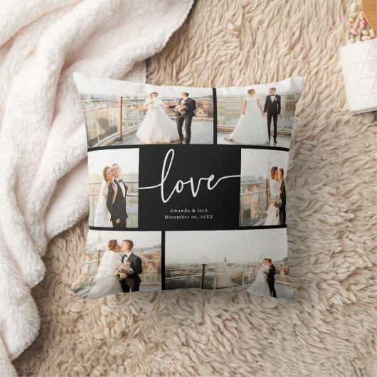 Zwart-wit Liefde Sierkussen (Deken)