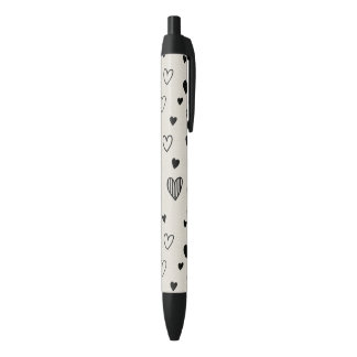 zwart-wit liefdespen  zwarte inkt pen