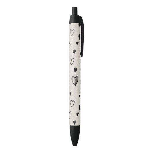 zwart-wit liefdespen  zwarte inkt pen (Achterkant (Verticaal))