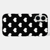 Zwart Wit Liefdevol Hart Design Case-Mate iPhone Case (Achterkant (horizontaal))