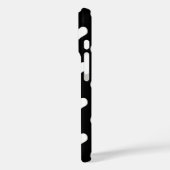 Zwart Wit Liefdevol Hart Design Case-Mate iPhone Case (Achterkant / Links)