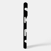 Zwart Wit Liefdevol Hart Design Case-Mate iPhone Case (Achterkant / Rechts)