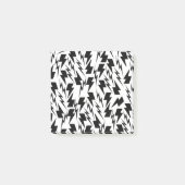 Zwart-wit Lightning Classic Back-to-School Post-it® Notes (Voorkant)