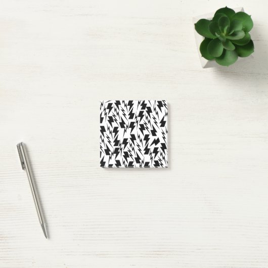 Zwart-wit Lightning Classic Back-to-School Post-it® Notes (Kantoor)