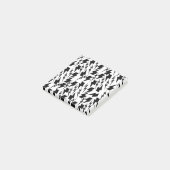 Zwart-wit Lightning Classic Back-to-School Post-it® Notes (Schuin)