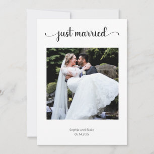 Zwart-wit Lights Foto Bruiloft Aankondiging