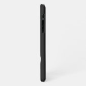 Zwart-wit lijnpaard Aangepast Zazzle Basic iPhone Hoesje (Linkerkant)