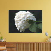 Zwart Wit Limoen Hydrangea Bloemdoek Canvas Afdruk (Insitu (Woonkamer))