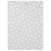 Zwart-wit Lineair Blok Patroon - Wit Klembord (Achterkant)