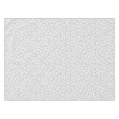 Zwart-wit Lineair Blok Patroon - Wit Tafelkleed (Voorkant (Horizontaal))