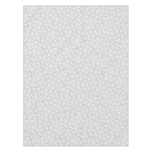 Zwart-wit Lineair Blok Patroon - Wit Tafelkleed (Voorkant)