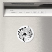 zwart-wit lineair masker magneet (Insitu (Vaatwasser))