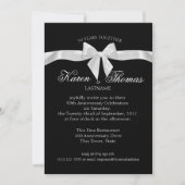 Zwart-wit lint 50ste Jubileum Kaart (Voorkant)