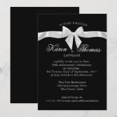 Zwart-wit lint 50ste Jubileum Kaart (Voorkant / Achterkant)