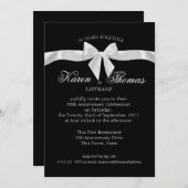 Zwart-wit lint 50ste verjaardag kaart (Voorkant / Achterkant)