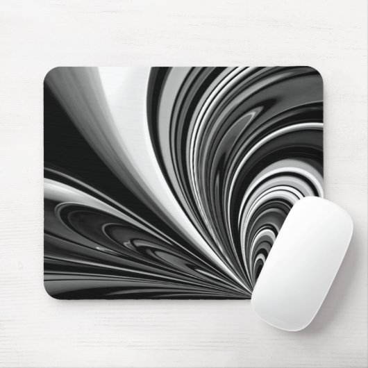 Zwart-wit lint abstract muismat (Met muis)