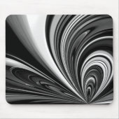 Zwart-wit lint abstract muismat (Voorkant)