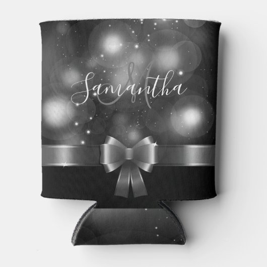 Zwart-wit lint blikjeskoeler (Voorkant)