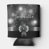 Zwart-wit lint blikjeskoeler (Achterkant)