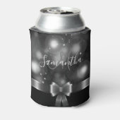 Zwart-wit lint blikjeskoeler (Blikje Achterkant)