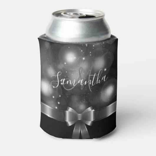 Zwart-wit lint blikjeskoeler (Blikje Achterkant)