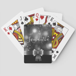 Zwart-wit lint pokerkaarten