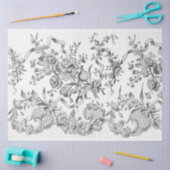 Zwart-wit lint tissuepapier (Craft)