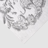 Zwart-wit lint tissuepapier (Detail)