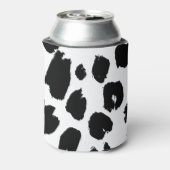 Zwart-wit Loepard Print Koelbox Blikjeskoeler (Blikje Achterkant)