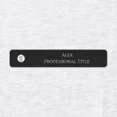 Zwart & wit Logo aangepaste bedrijfsnaam Labels (Design 1)